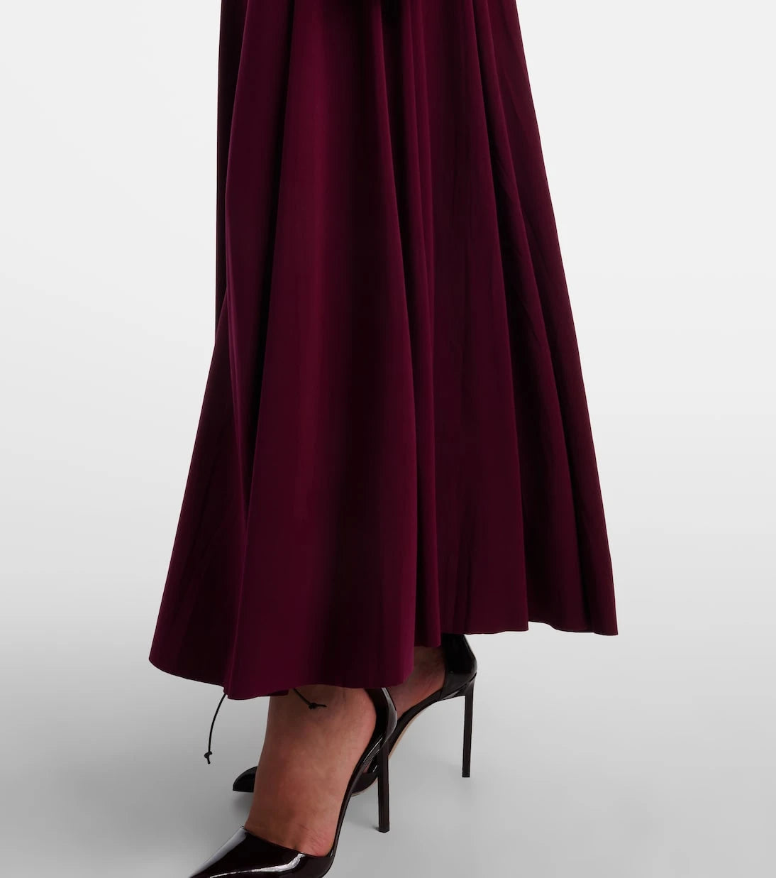 Norma Kamali - Pleated turtleneck maxi dress