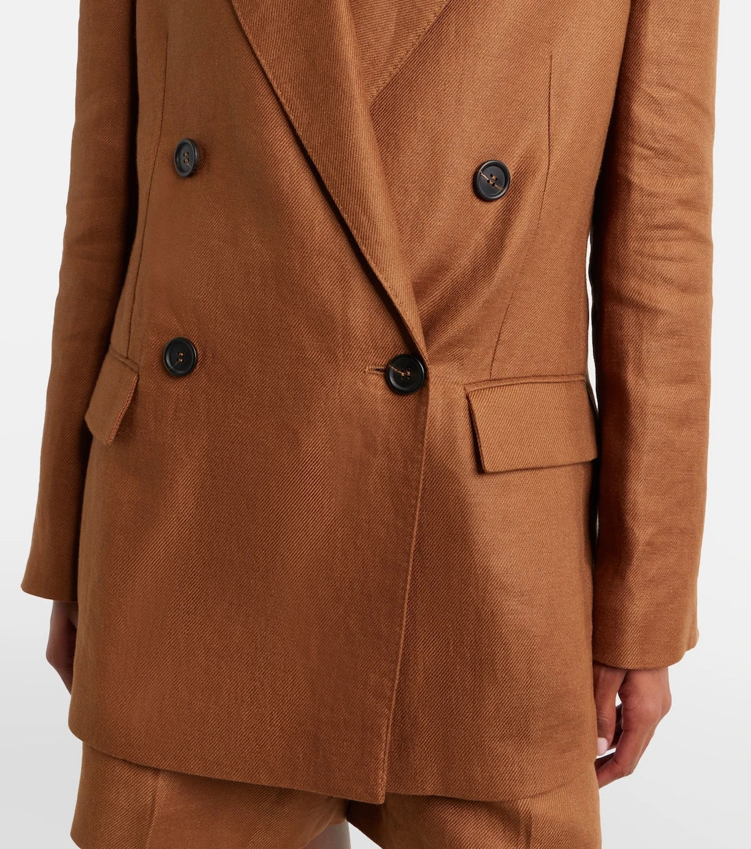Brunello Cucinelli - Double-breasted linen blazer