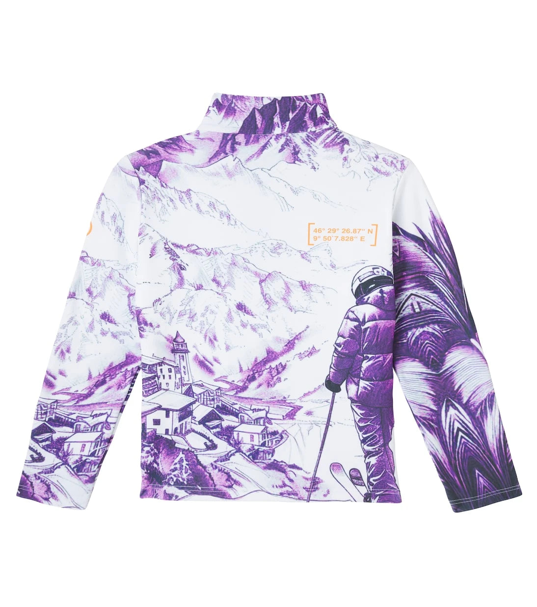 Bogner Kids - Chris logo printed technical half-zip top