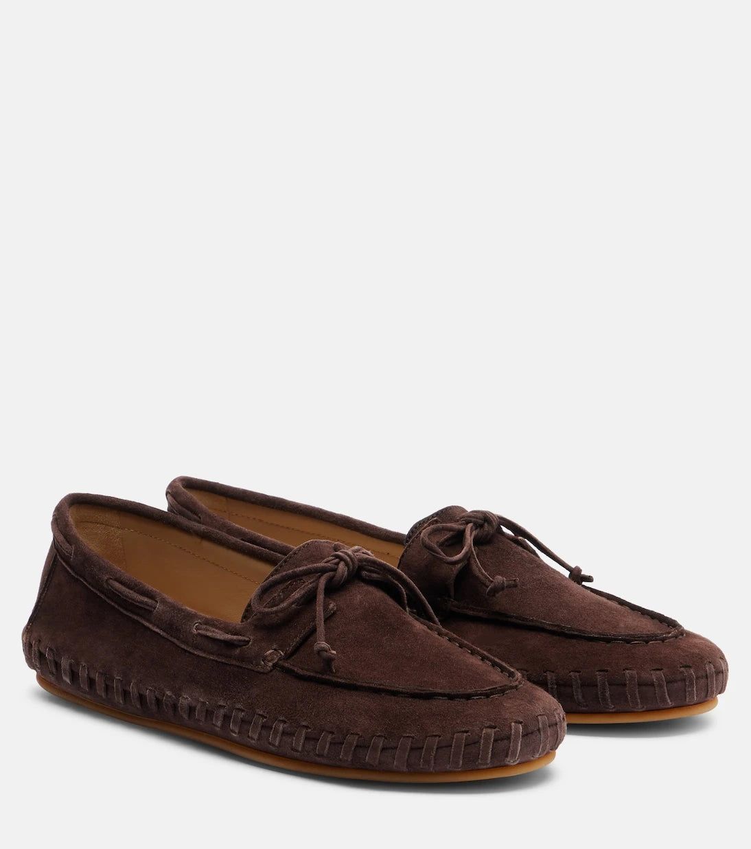 Le Monde Béryl - Driver embroidered suede loafers