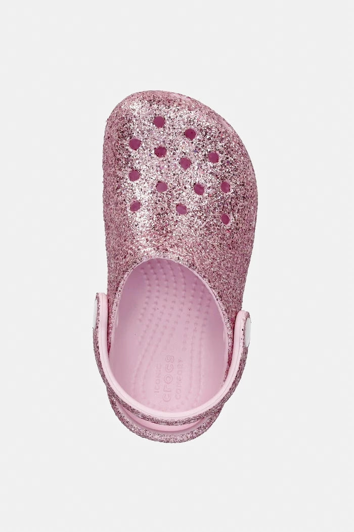 Детски чехли Crocs CLASSIC CHUNKY GLITTER CLOG T