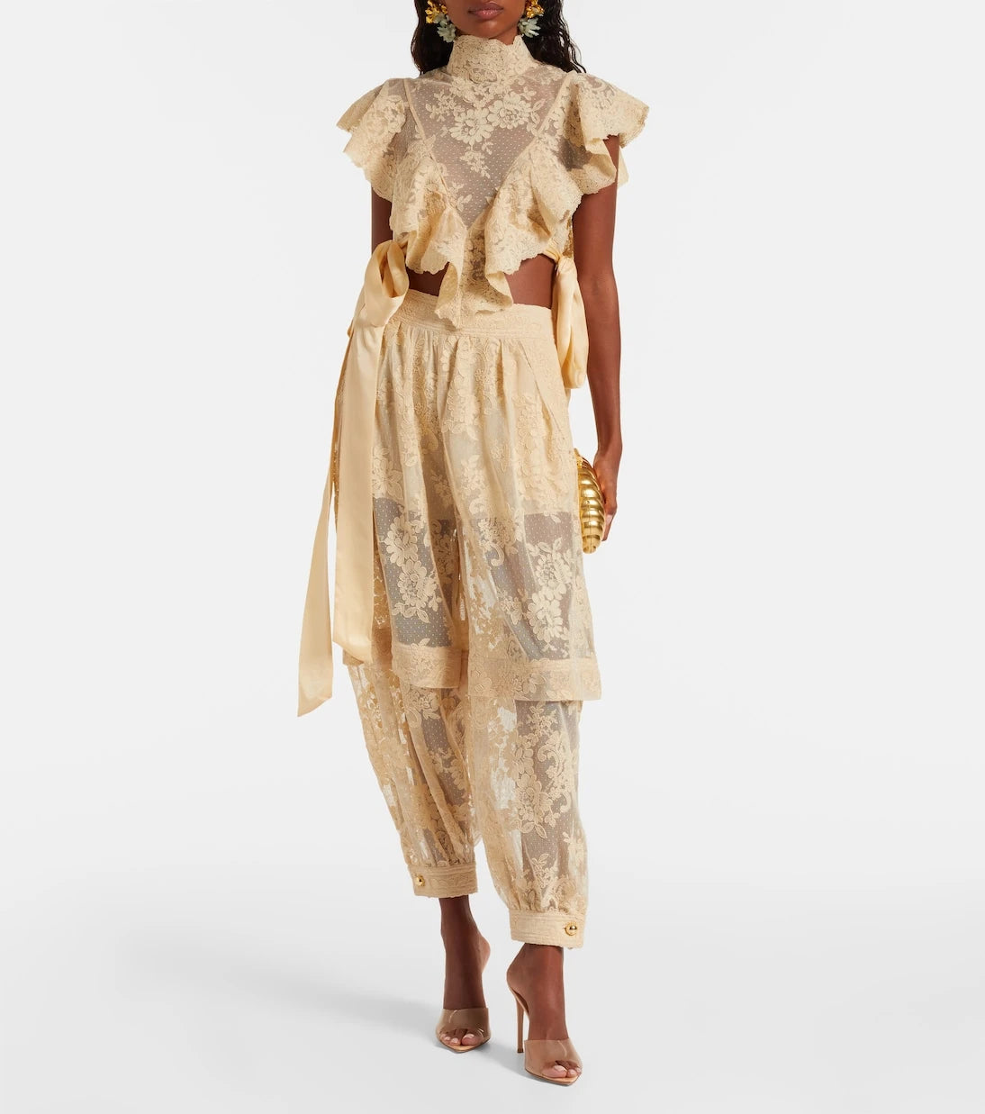 Zimmermann - Hipnotik Katmanlı Dantel Varil Paça Pantolon