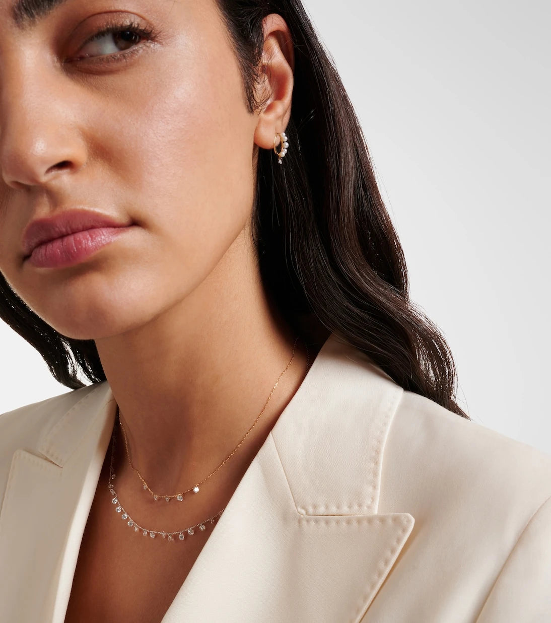 Persée - Danaé 18kt white gold necklace with diamonds