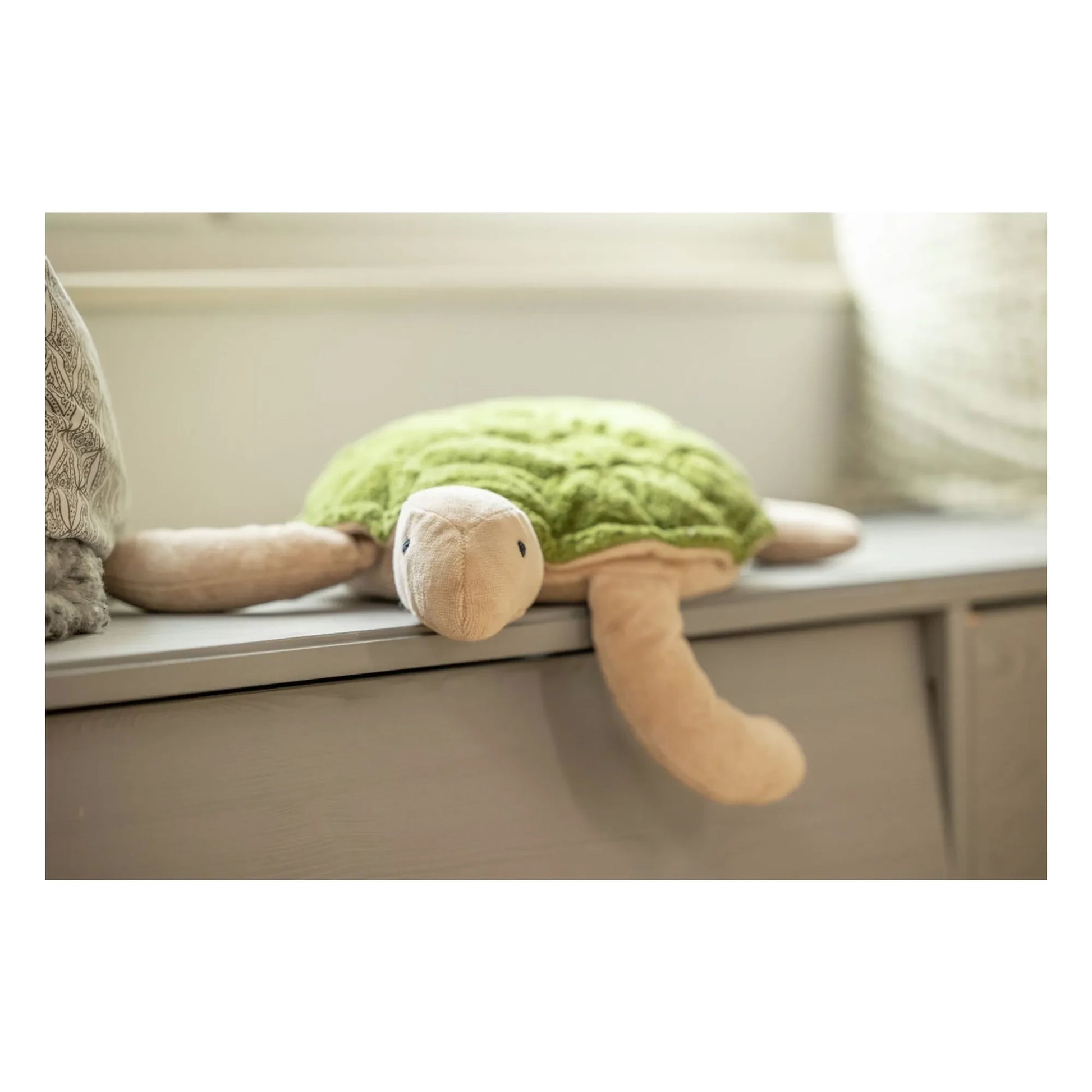Senger Naturwelt - Turtle plush hot water bottle | Khaki