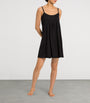 Black Cotton Juliet Slip Dress