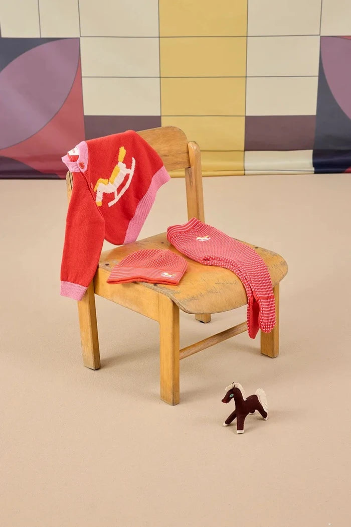 Бебешка памучна шапка Bobo Choses Rocking Horse