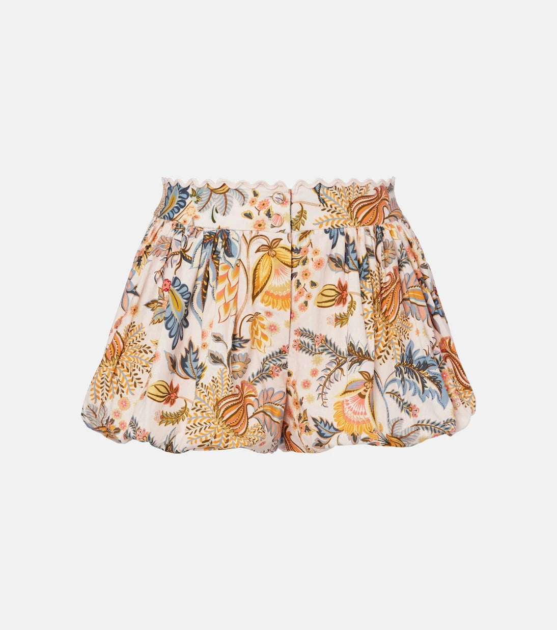 Farm Rio - Ligia floral linen-blend shorts
