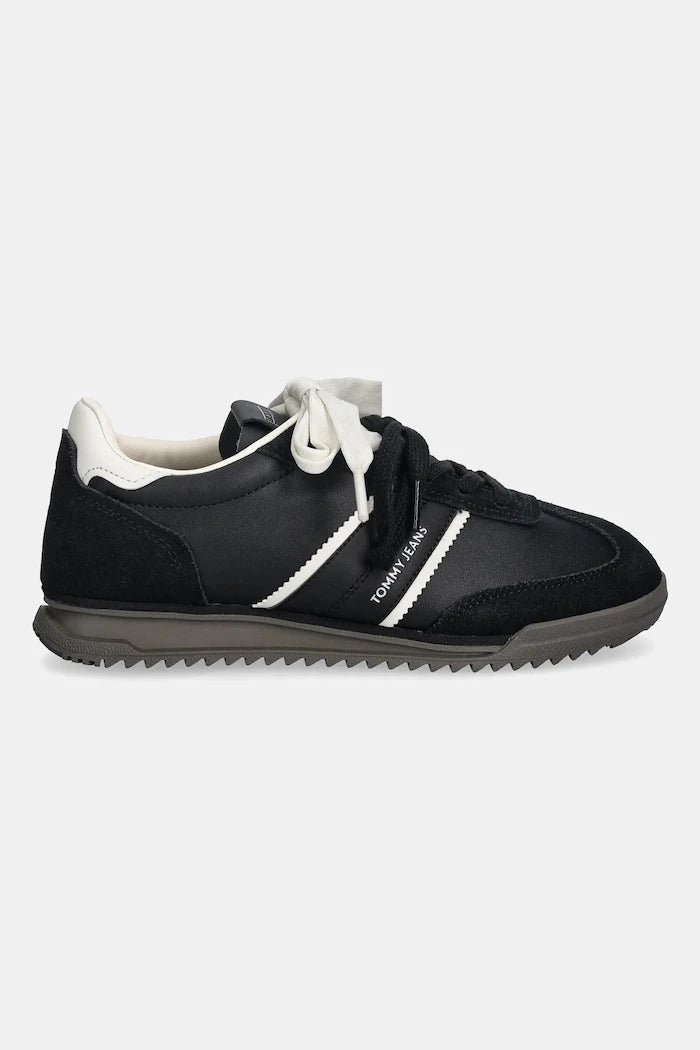 Кожени маратонки Tommy Jeans TJW LOW PROFILE RUNNER LTHR MIX