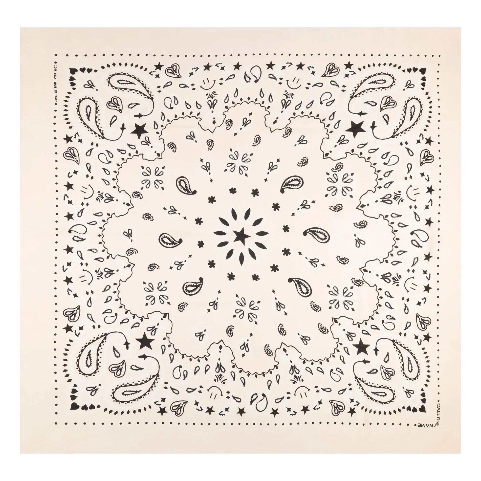 Call it by your name - Bandana Large Silk | Ecru