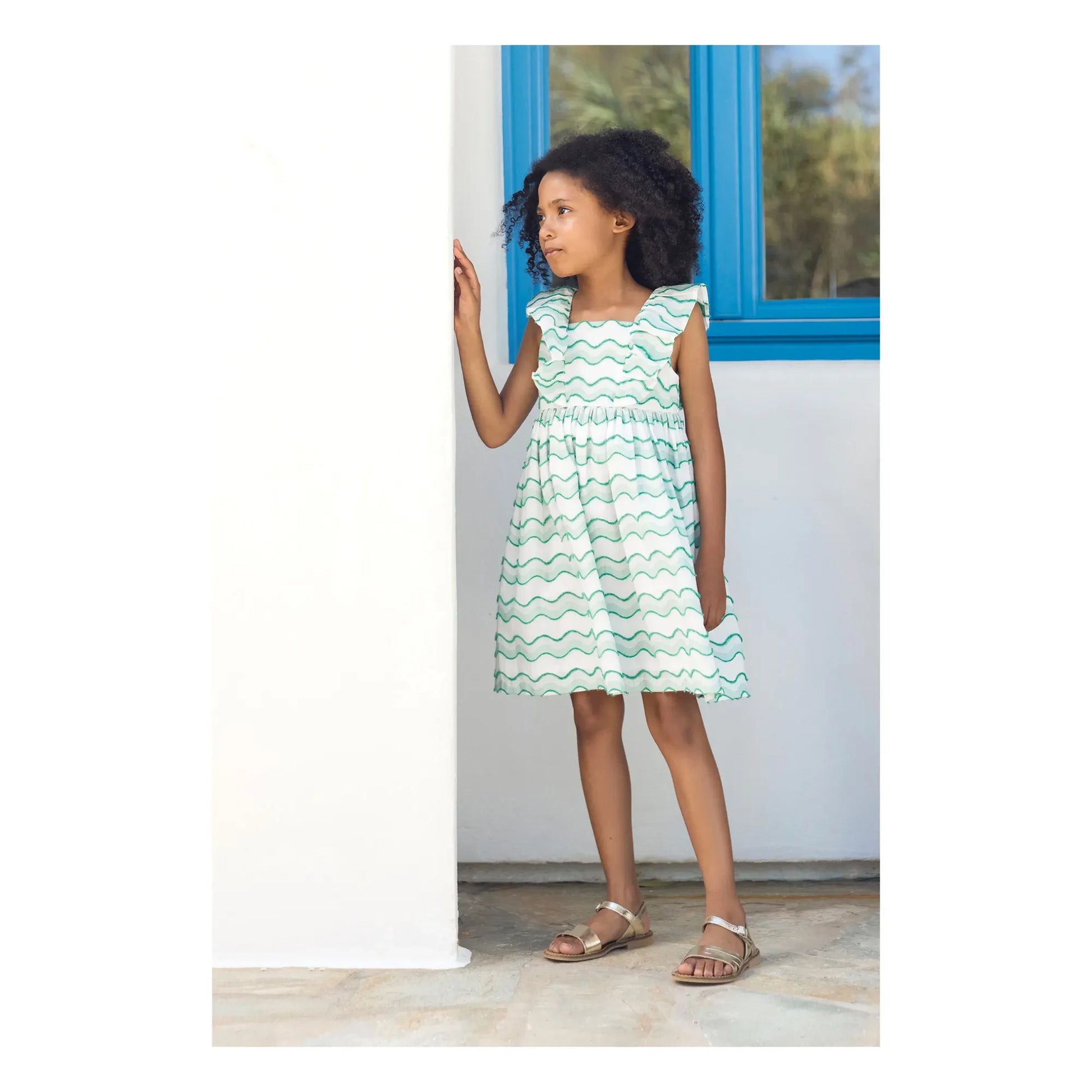Tartine et Chocolat - Wave Dress | Green