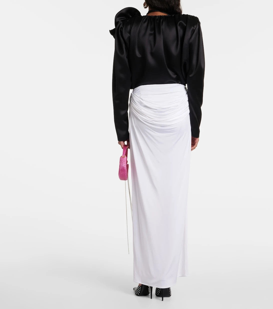 Magda Butrym - Draped jersey maxi skirt
