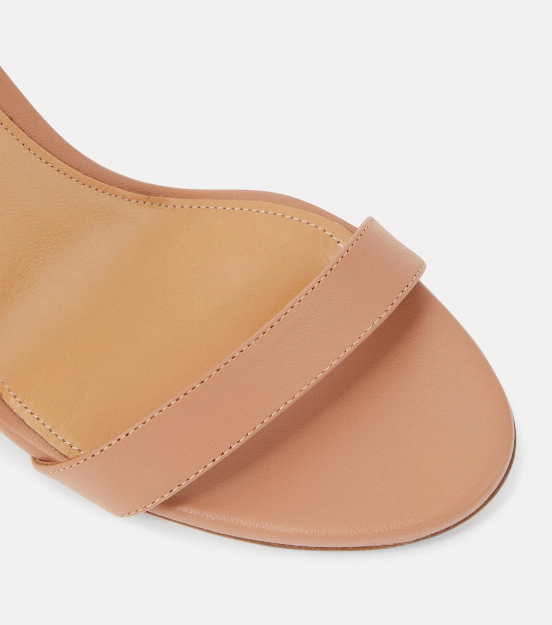 Aquazzura - So Nude leather slingback sandals