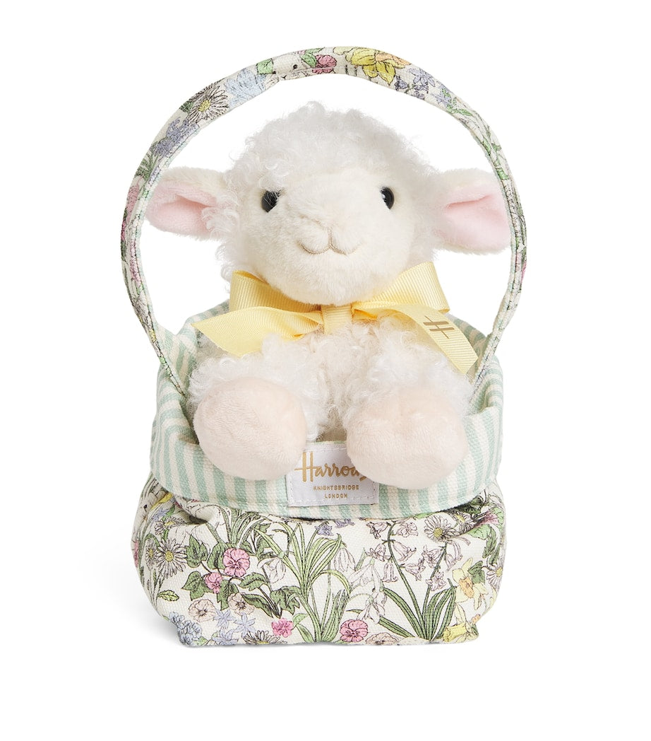 Harrods Plush Lamb in a Bag (19cm)
