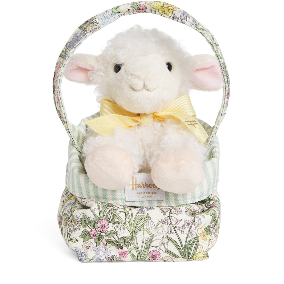 Harrods Plush Lamb in a Bag (19cm)