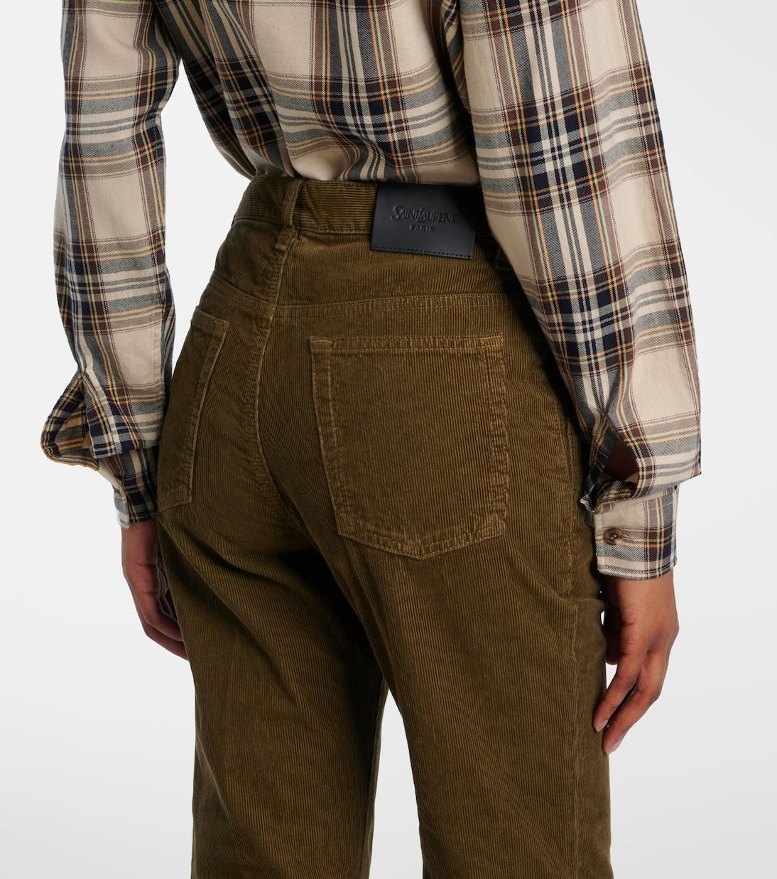 Saint Laurent - Clyde cotton corduroy straight pants
