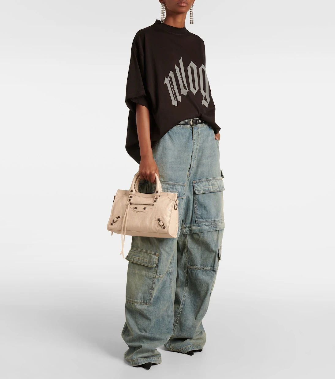 Balenciaga - حقيبة توتي Le City Small جلدية