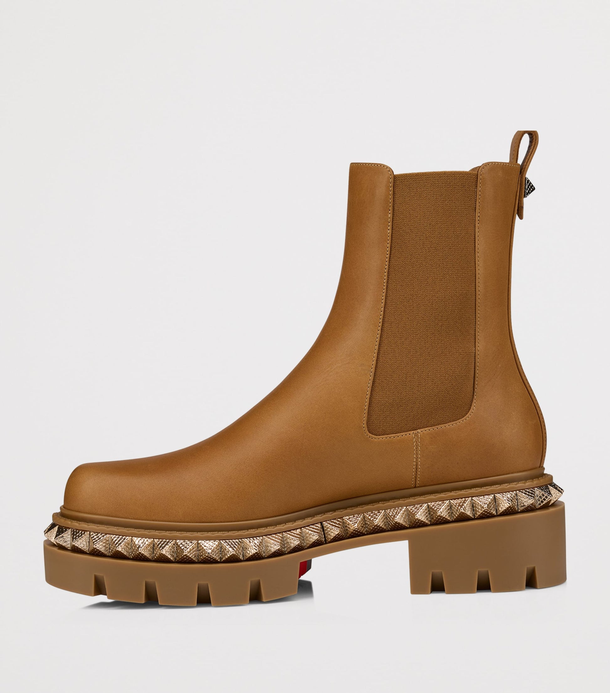 Christian Louboutin Brown St Emilia Pyraclou Leather Chelsea Boots