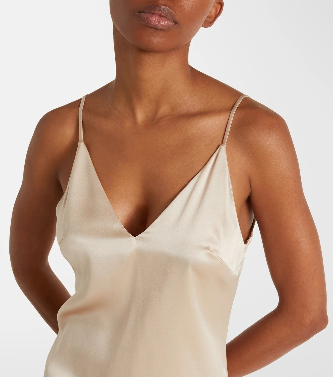 Brunello Cucinelli - Silk-blend satin camisole