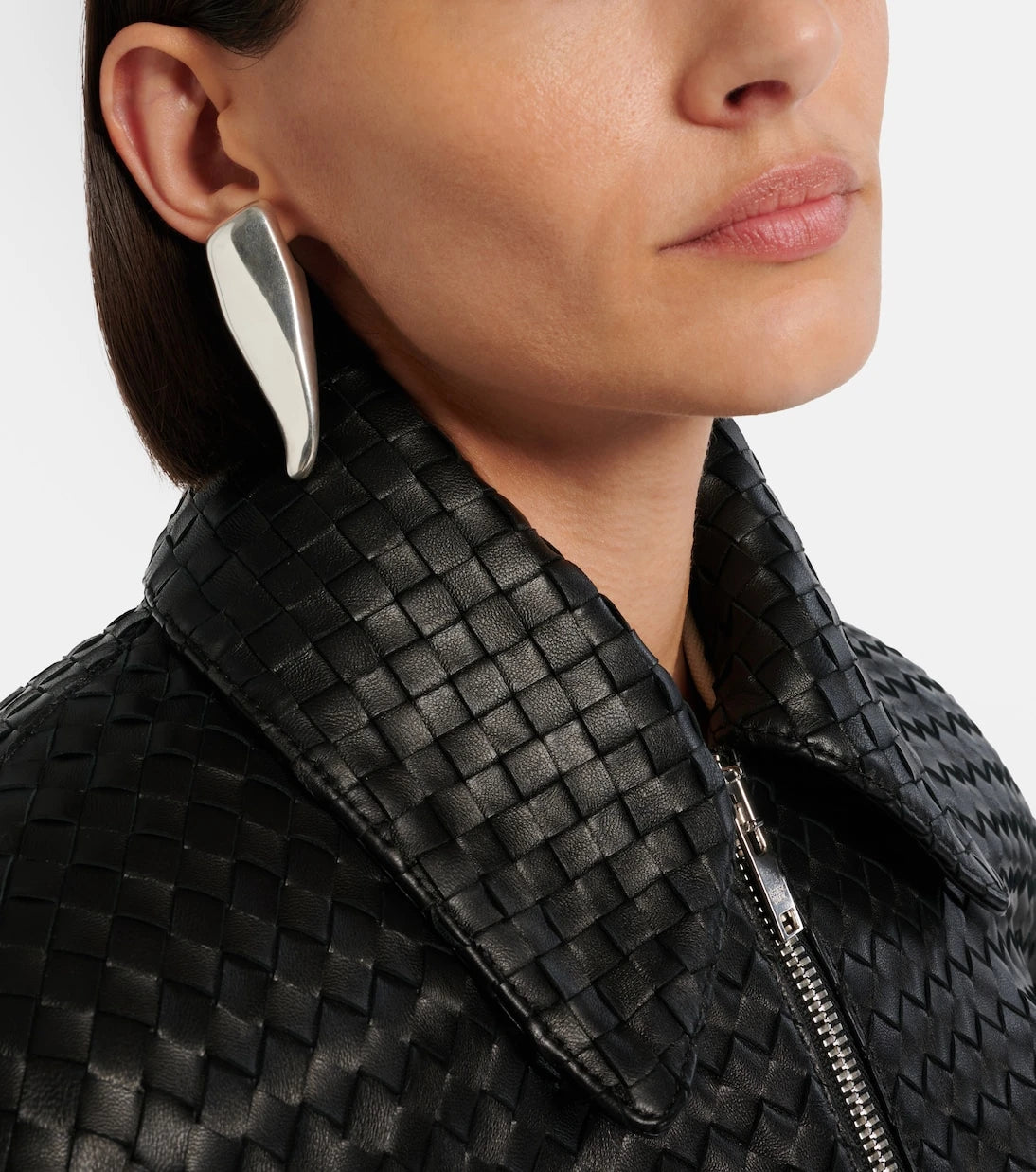 Bottega Veneta - Prisma sterling silver earrings