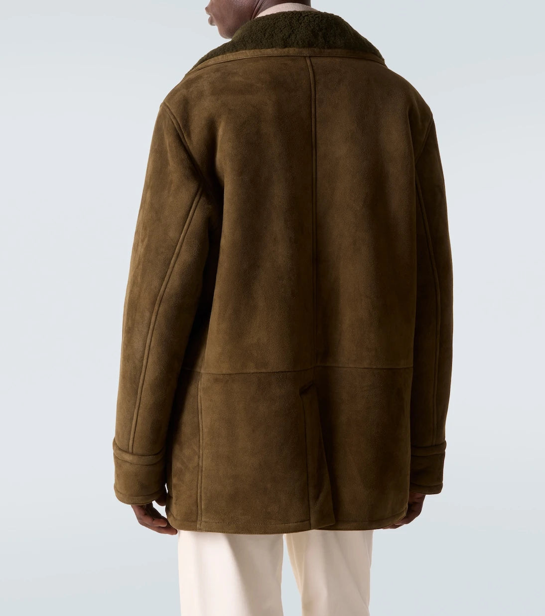 Ralph Lauren Purple Label - Shearling-lined suede jacket