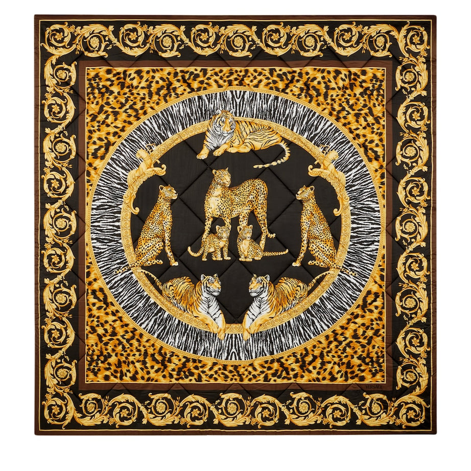 Wool Wild Cats Throw