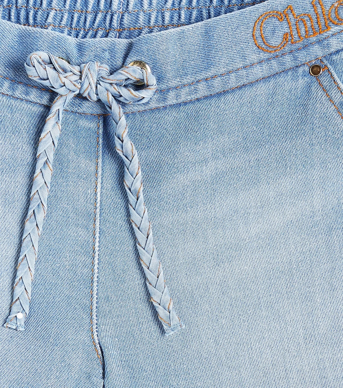Chloé Kids - شورت جينز