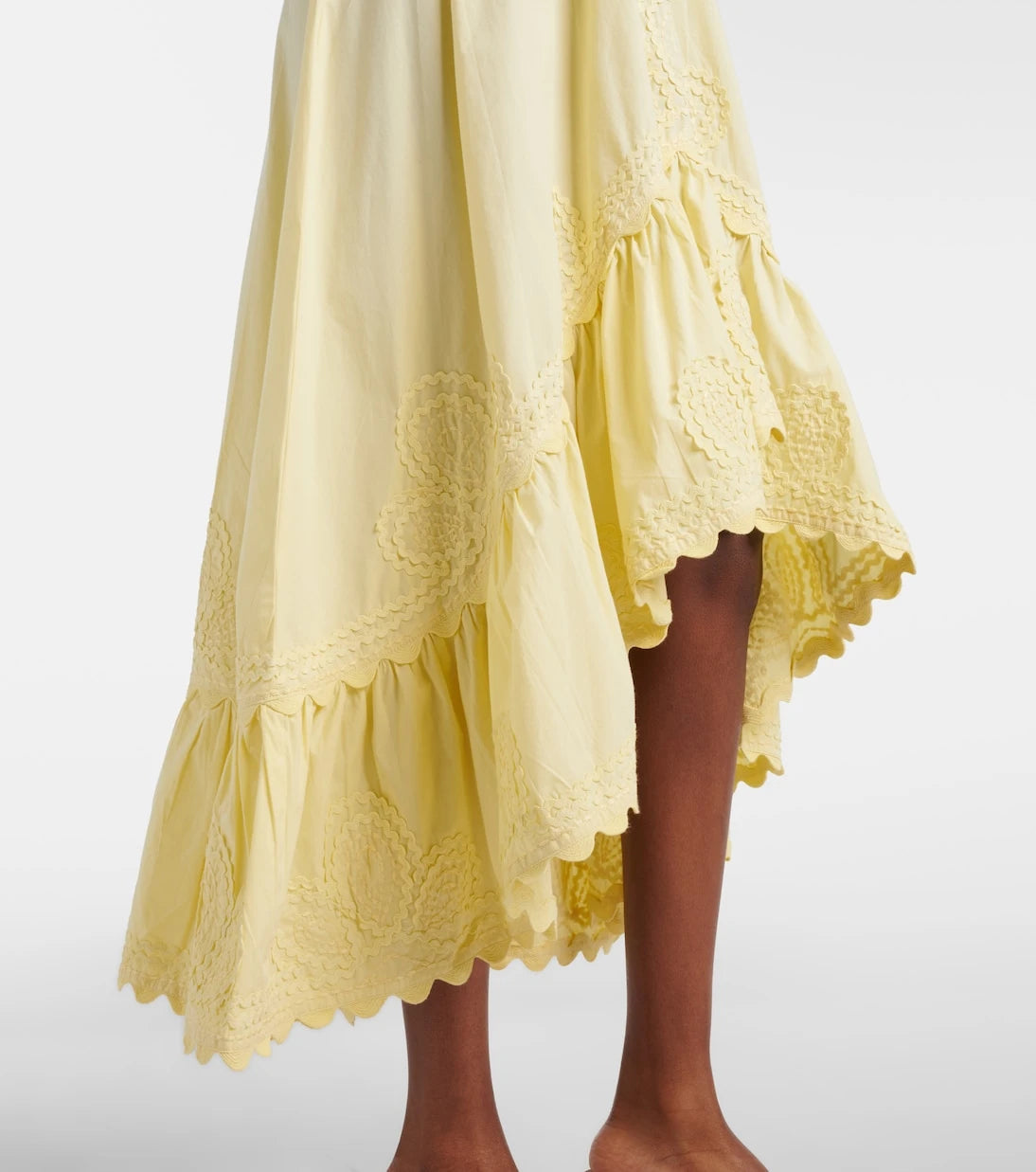 Juliet Dunn - Embroidered cotton midi dress
