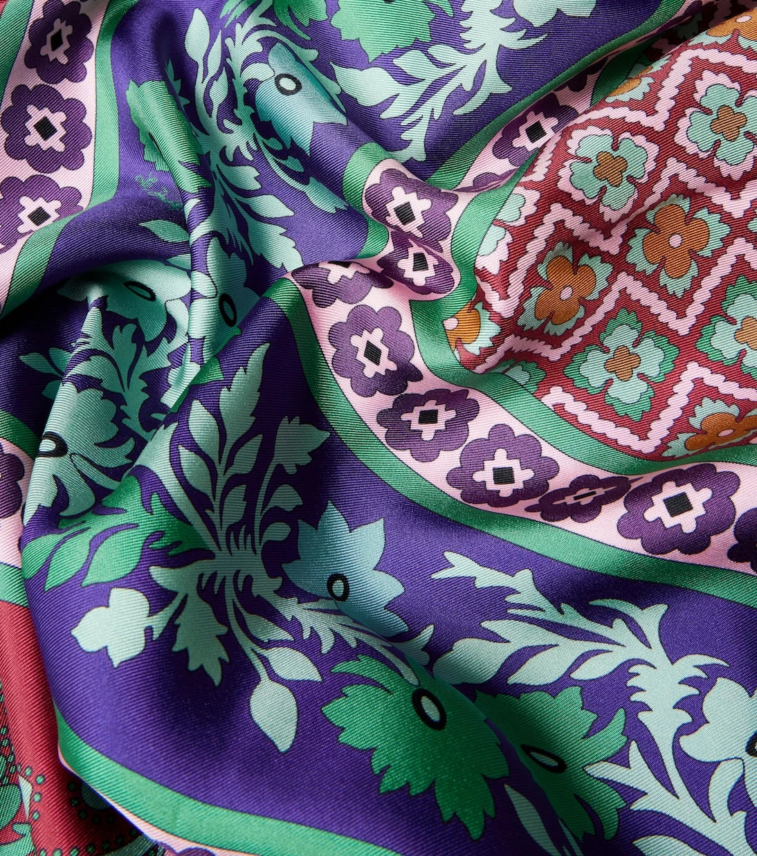 La DoubleJ - Fringed printed silk twill scarf