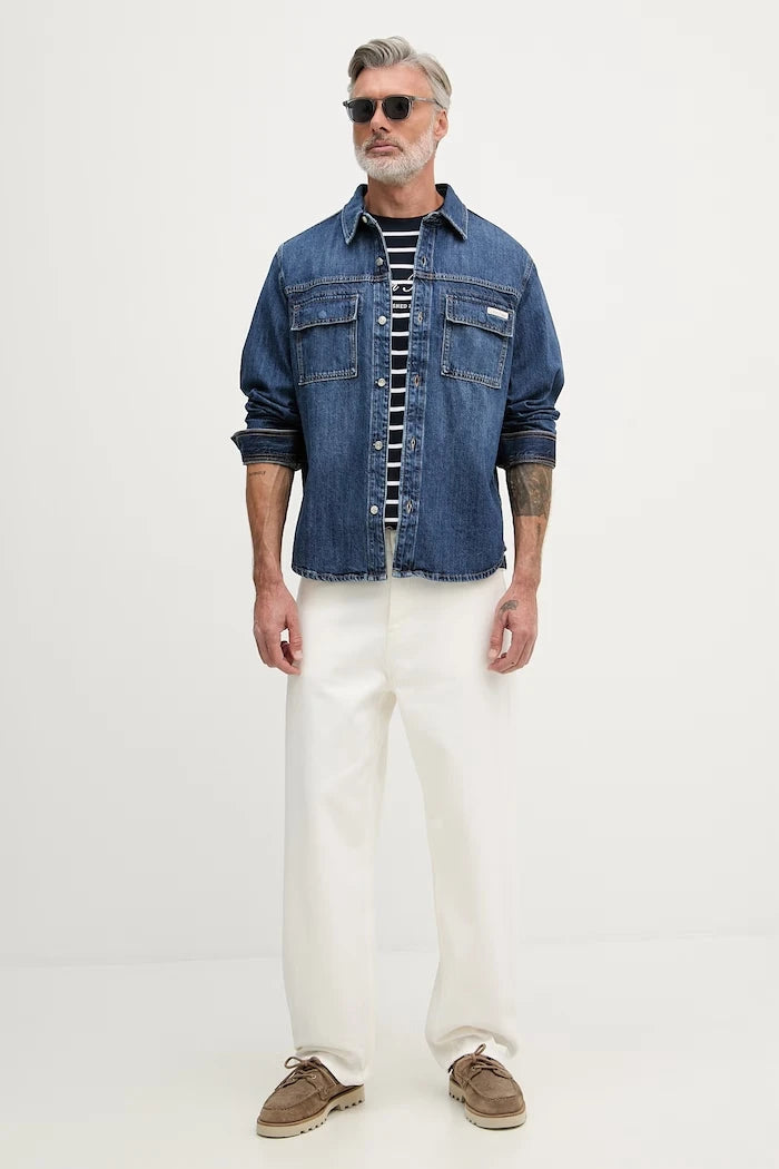 Calvin Klein Jeans erkek denim gömlek