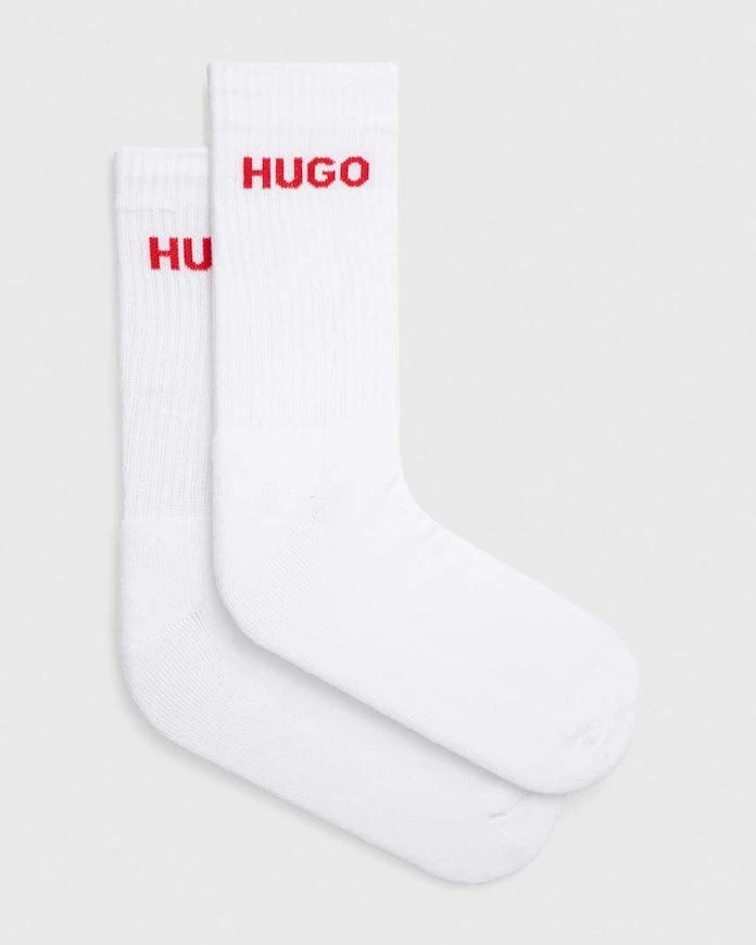 HUGO erkek pamuklu çorap 6P QS RIB LOGO CC 6'lı