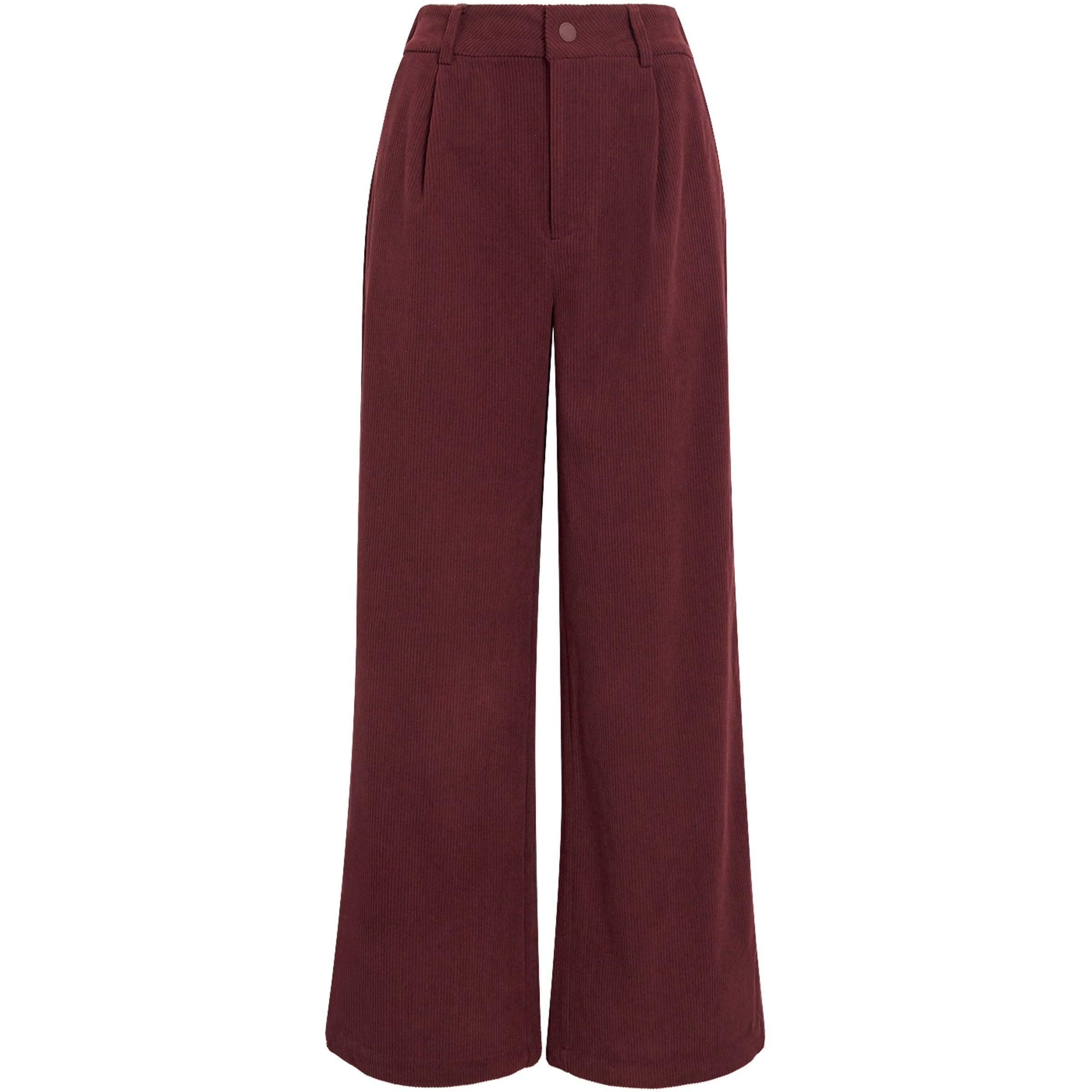 Brown Wide-Leg Floris Trousers