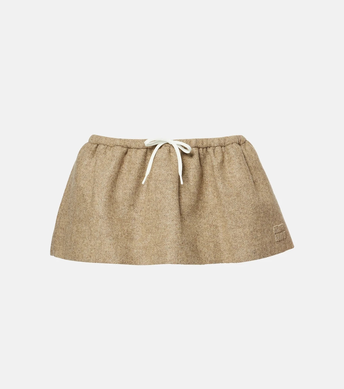 Miu Miu - Virgin wool miniskirt