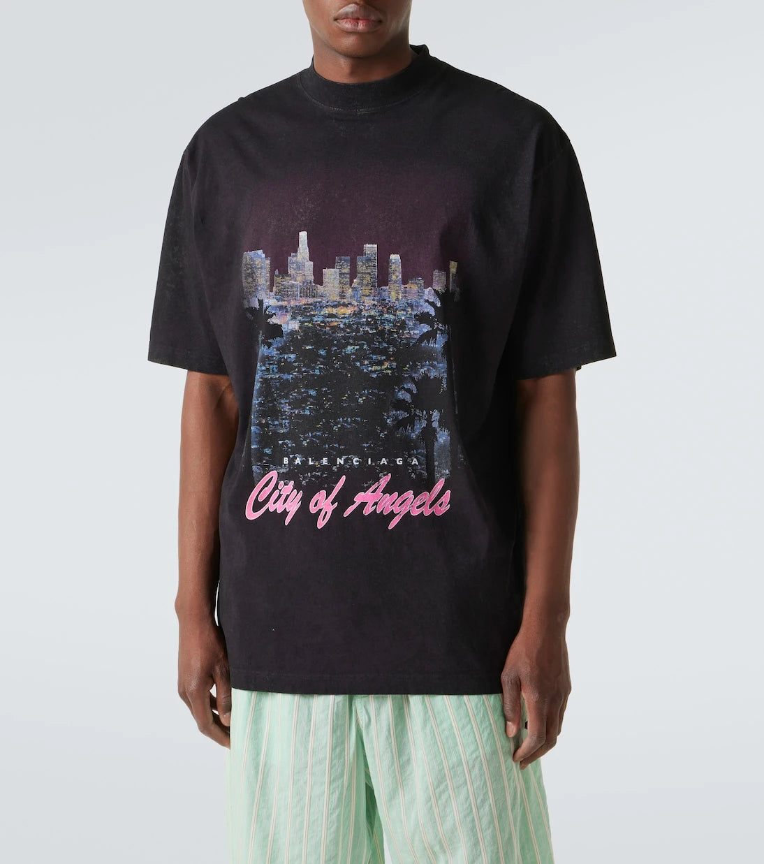 Balenciaga - Printed cotton jersey T-shirt