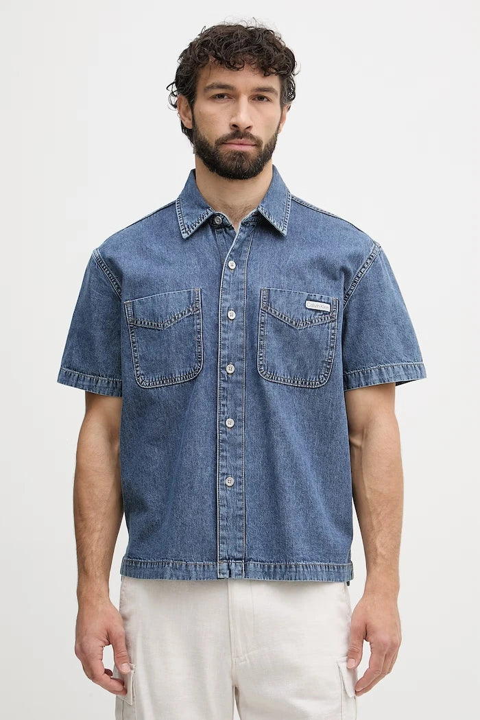 Calvin Klein Jeans Риза мъжка от деним