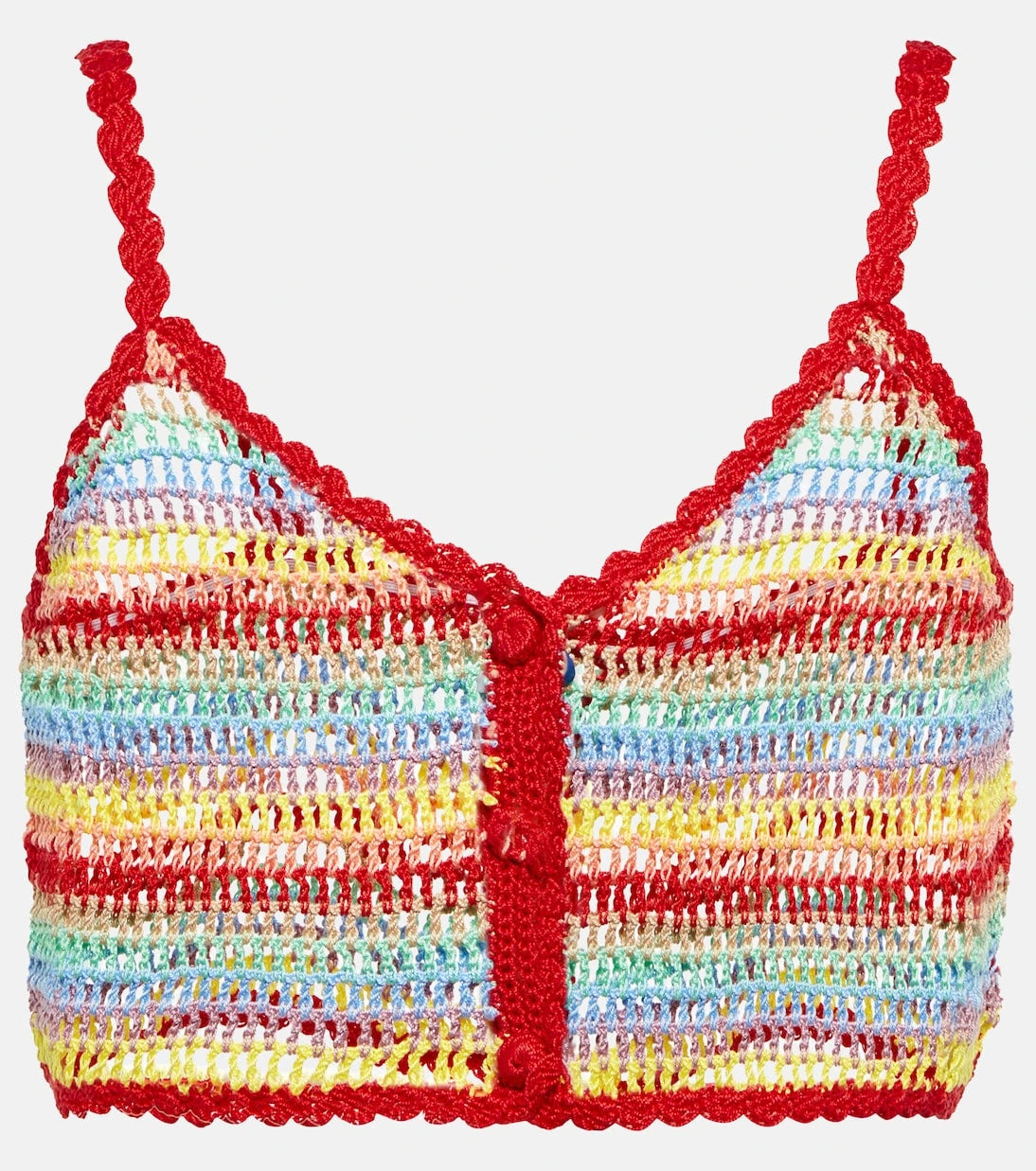 Anna Kosturova - Striped crochet crop top