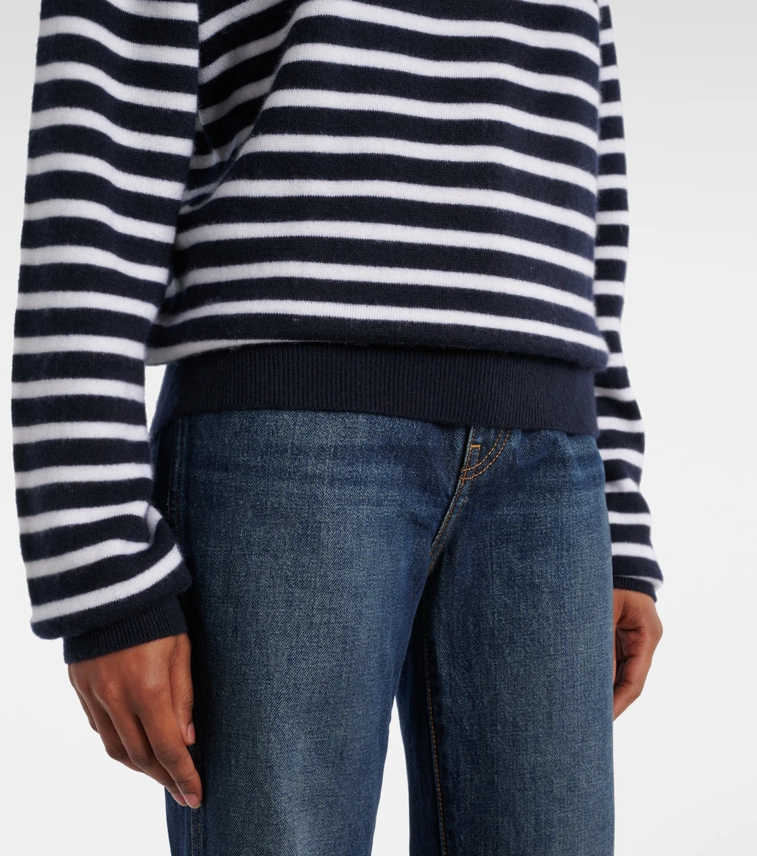 Khaite - Viola striped cashmere-blend sweater