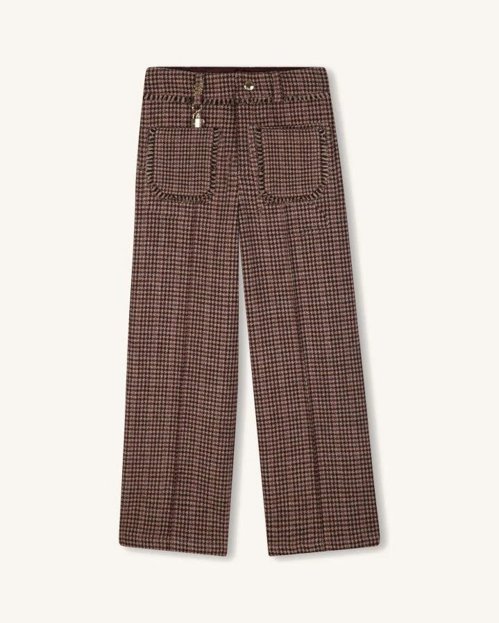 Chloé - Carreaux Pants | Brown