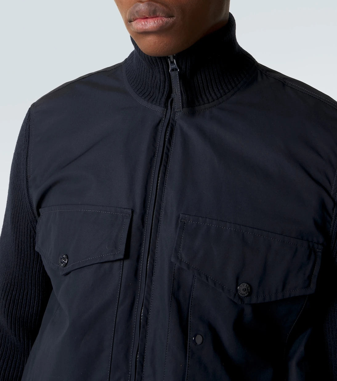 Stone Island - Compass cotton bomber jacket