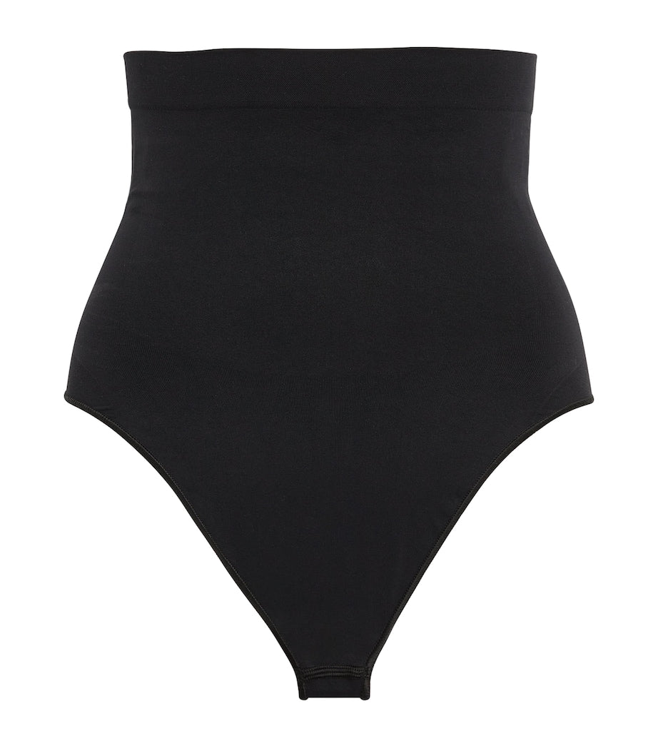 Skims Black Seamless Sculpt High-Waist Thong
