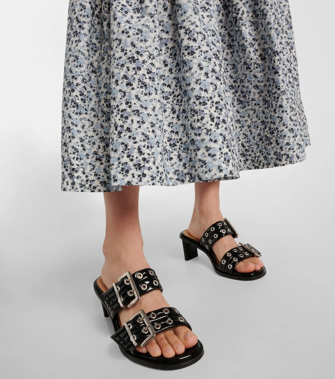 Ganni - Quilted mules