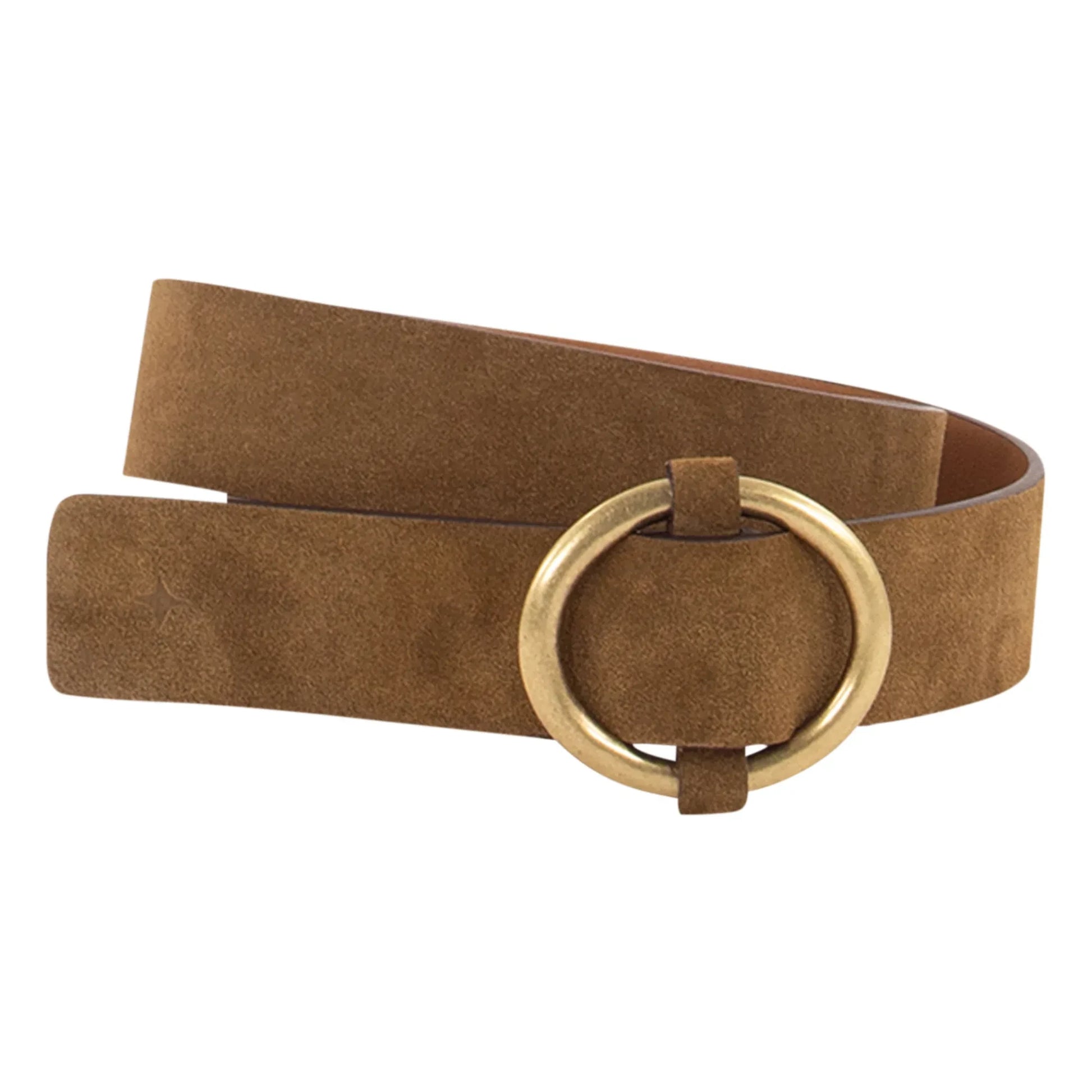 Sessùn - Tisao Suede Leather Belt | Tabacco