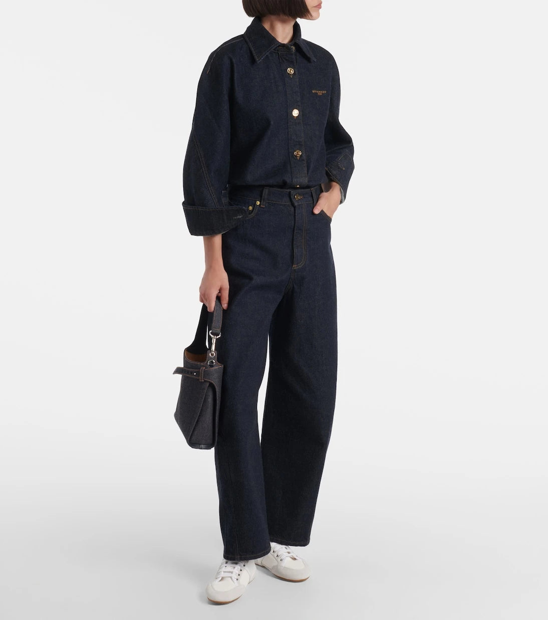 Givenchy - Slim suede-trimmed sneakers