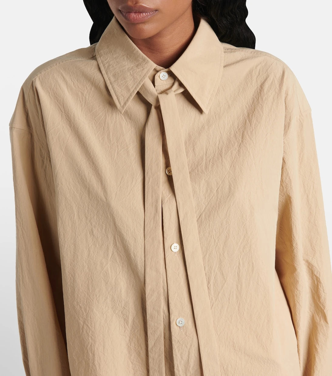 Lemaire - Tie-detail cotton shirt