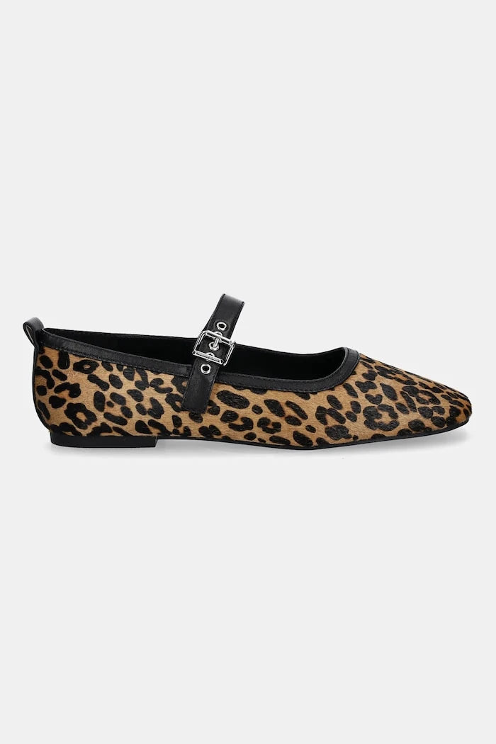 Tommy Jeans MARYJANE LEOPARD BALLERINA Deri Babet