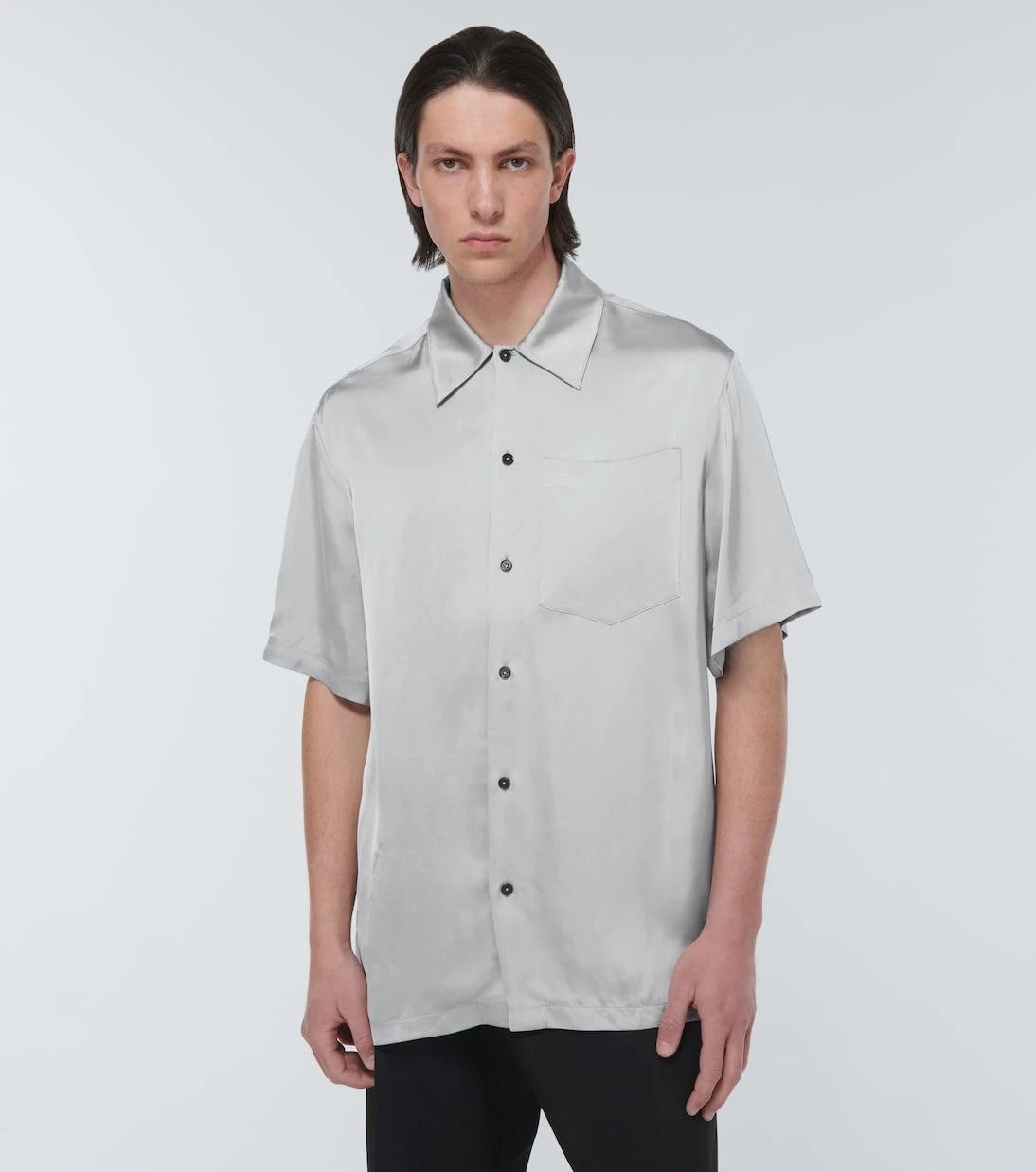 Jil Sander - Shirt 36 satin bowling shirt