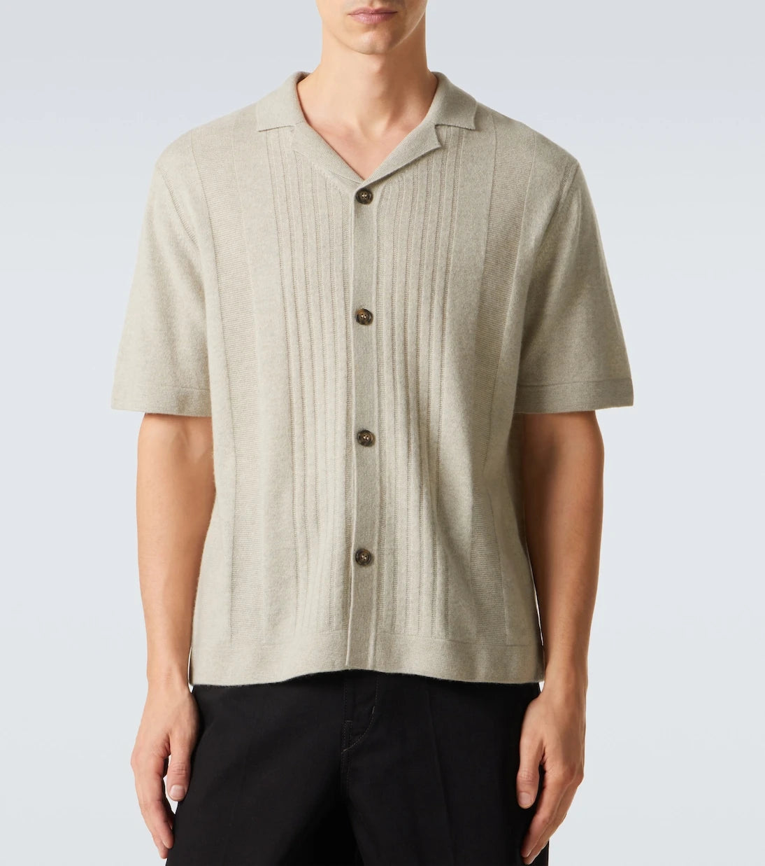 Le Kasha - Gerone knitted cashmere polo shirt