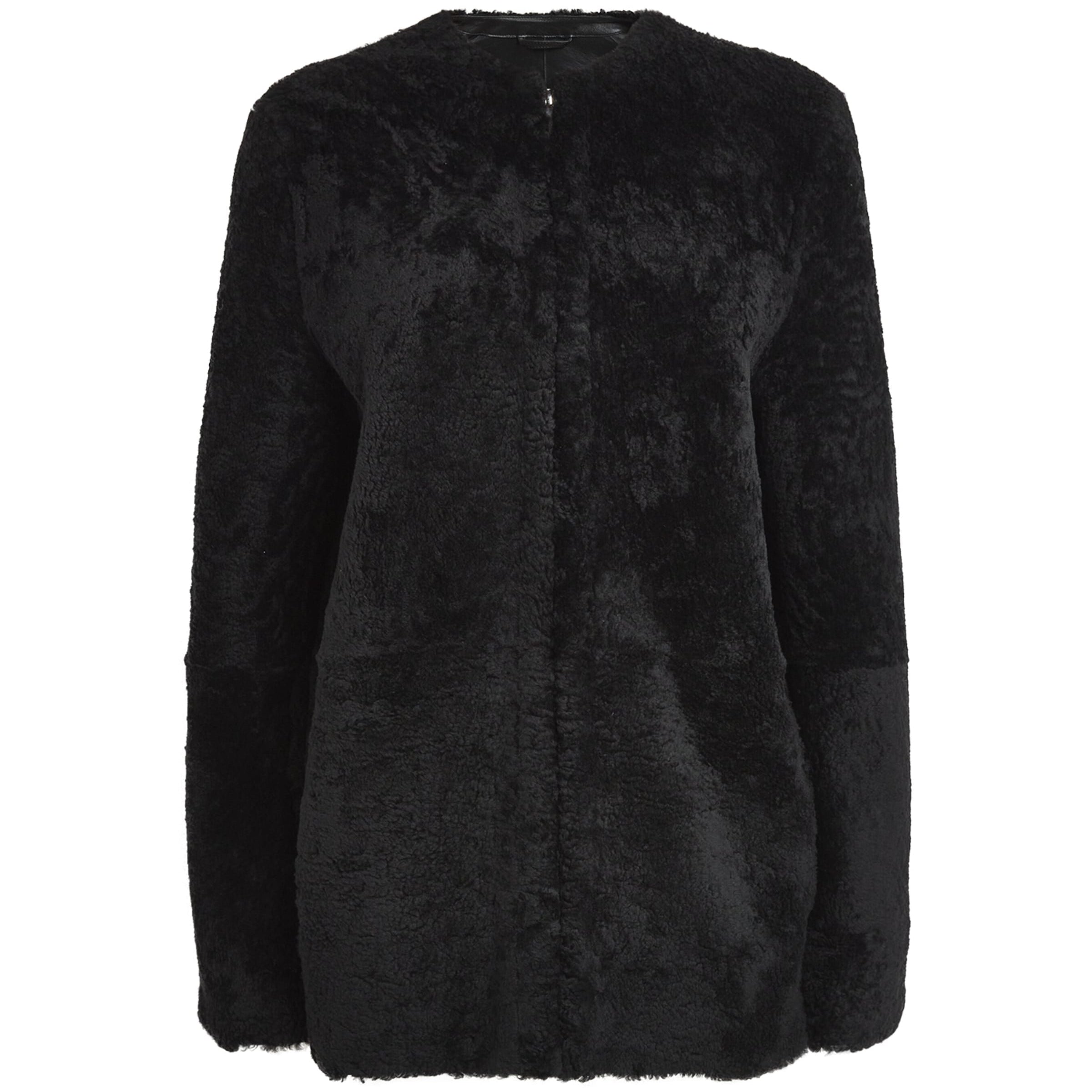 Toteme Black Shearling Teddy Jacket