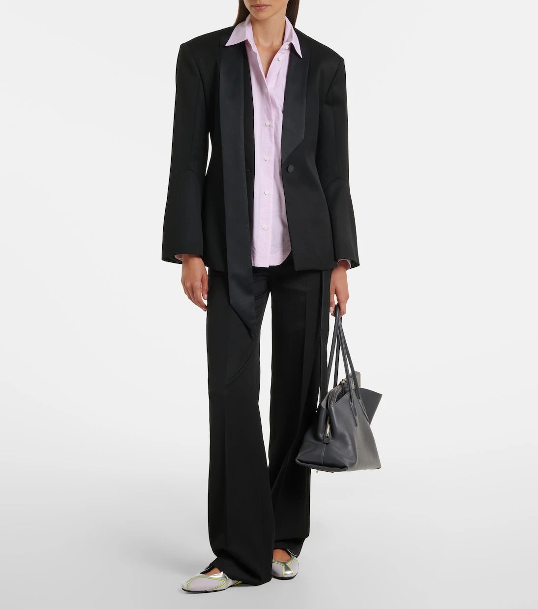 The Attico - Virgin wool wide-leg pants