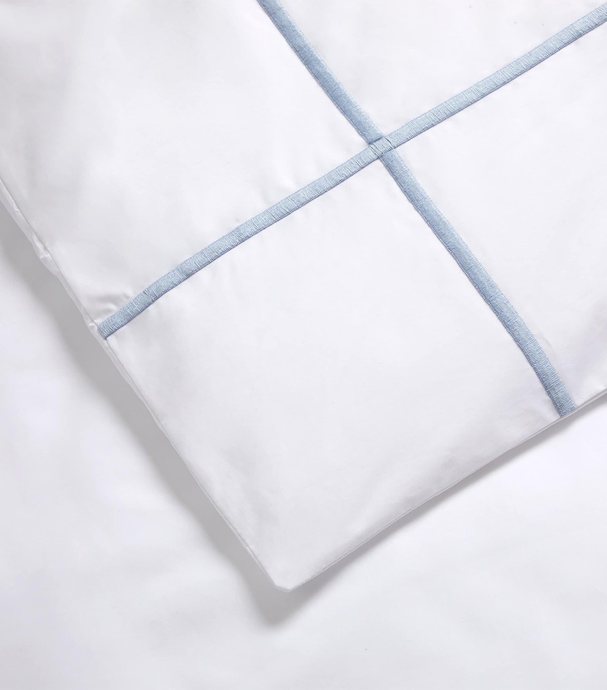 Pima Cotton Athena Celeste Super King Duvet Cover (260cm x 220cm)