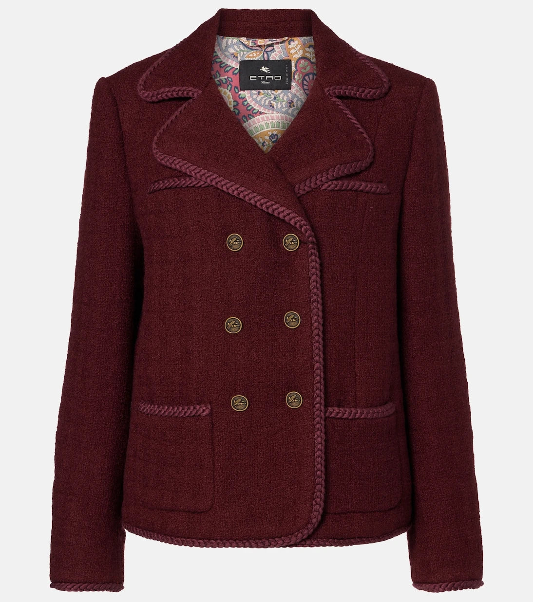 Etro - Double-breasted wool and mohair jacket